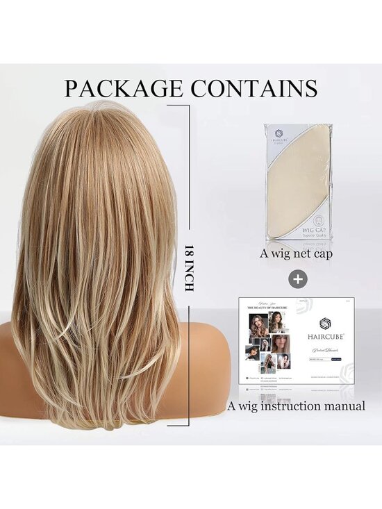 Women Blonde Heat Resistant Long Curly Shoulder Length Synthetic Wigs